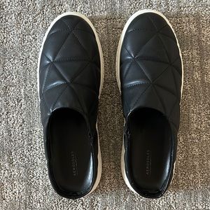 Aerosoles Black quilted slip on sneakers
